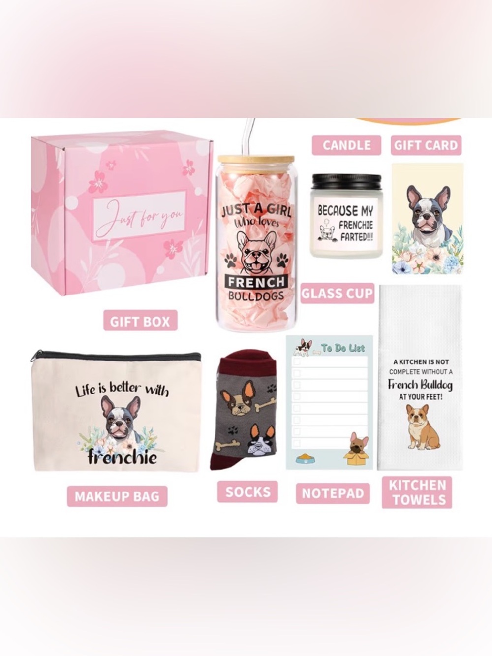 Adorable french bull dog set